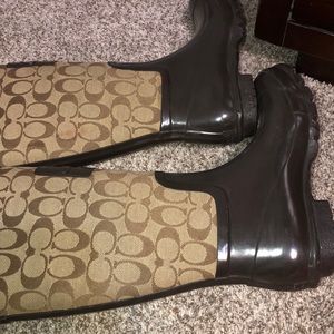 Coach rain boots
